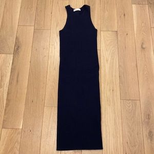 Everlane Navy Ribbed Tank Dress